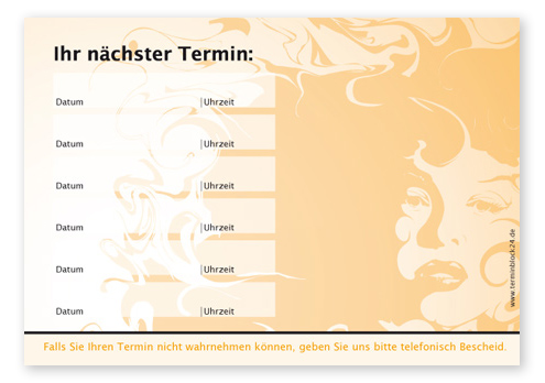 Terminzettel "Fire" - 6 Termine