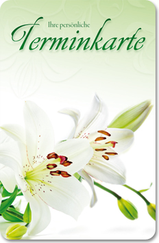 Terminkarte "Frühjahr"