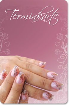 Terminkarte "nail art"