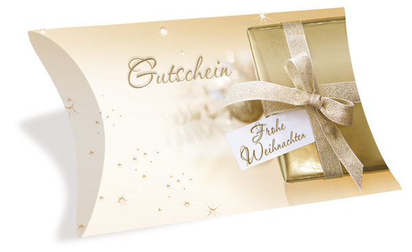 Gutscheinkarte Etui "golden wonder"