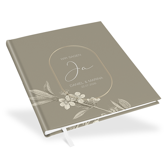 Erinnerungsbuch Hochzeit - Floral "Classic Flora" - EBH-25001-F-01
