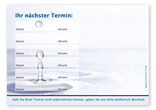 Terminzettel "kühler Tropfen" - 6 Termine - 1215010616