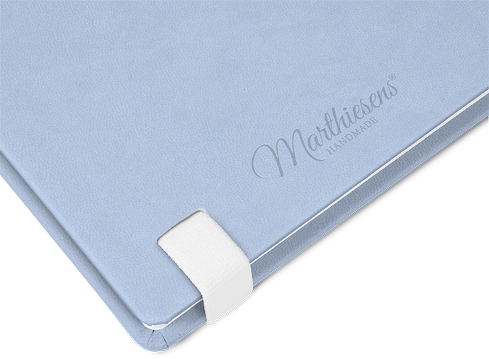 "Light Blue" - DIN A5 mit deinem Umschlagdesign