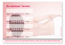 Terminzettel "Auszeit" - 4 Termine mit Wochentagen - 1215010403