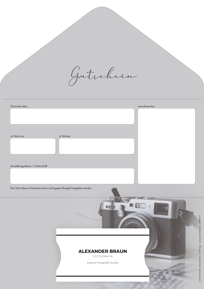 Gutscheinkarte Classic "Fotografie"