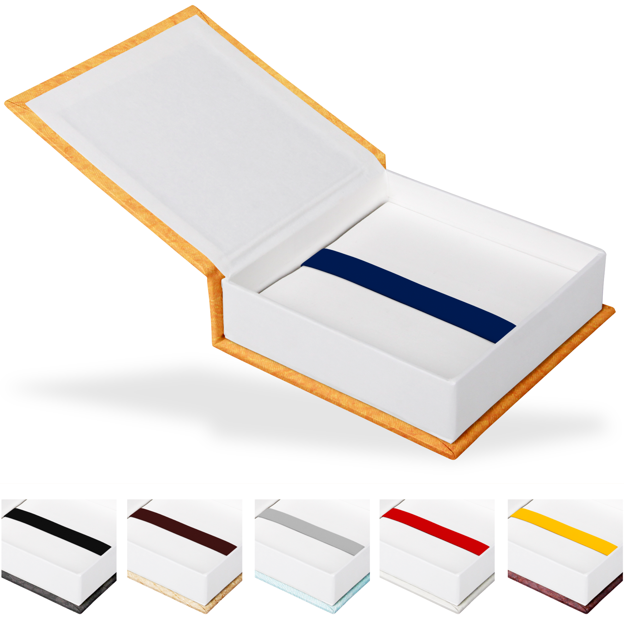 USB-Klappschachtel 11 x 11 cm, Innenschachtel und Inlay weiß - SCH-IW-USB-10x10