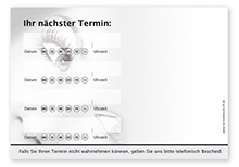 Terminzettel "Augenblick" - 4 Termine mit Wochentagen - 1215010421