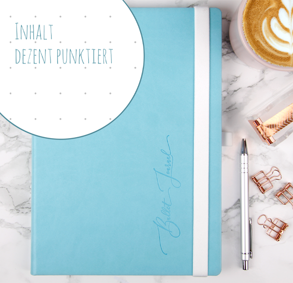 Marthiesens® Bullet Journal, Inhaltsseiten punktiert 