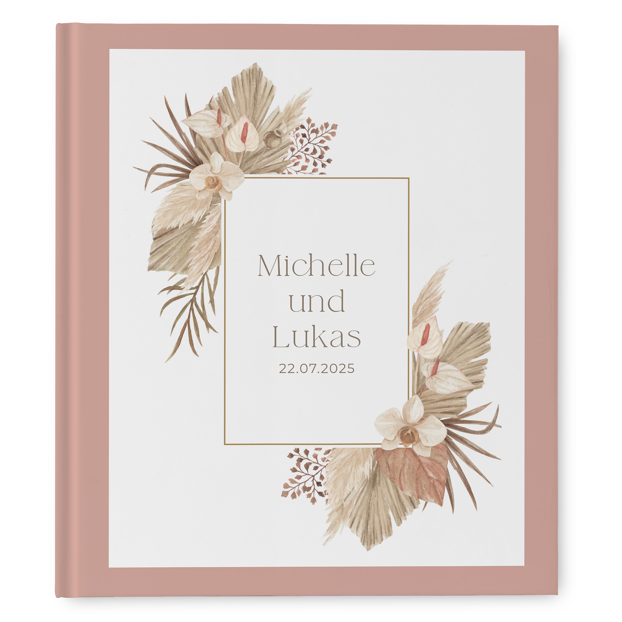 Erinnerungsbuch Hochzeit - Boho "golden haze"