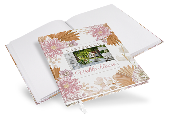 Gästebuch Ferienwohnung - Floral "Terracotta Blossom" - GBF-25001-F-04
