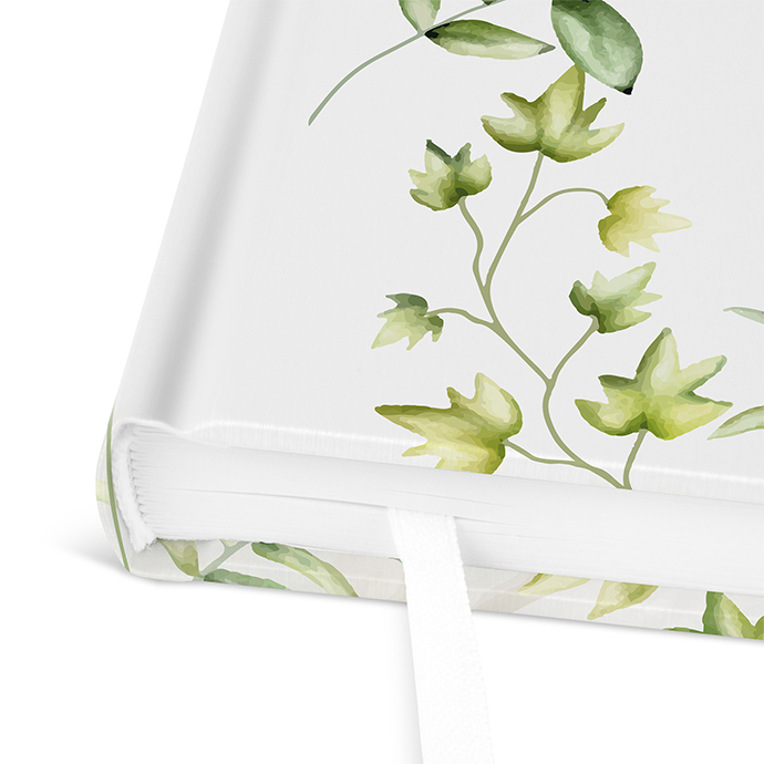 Gästebuch Ferienwohnung - Greenery "leaf light"
