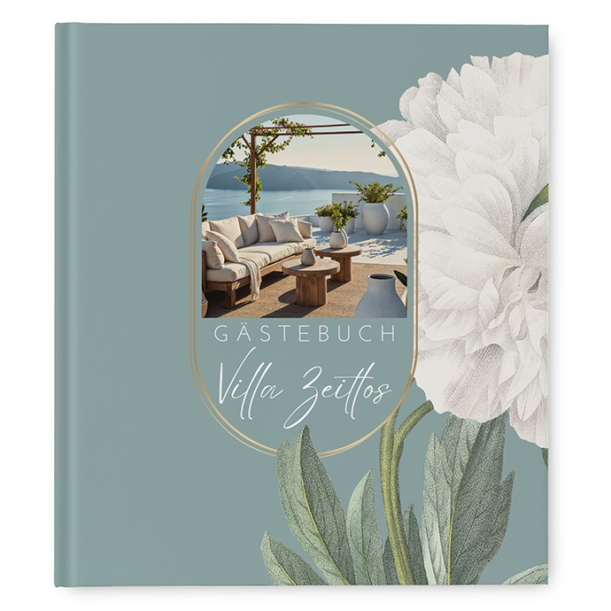 Gästebuch Ferienwohnung - Vintage "Floral Epoque"