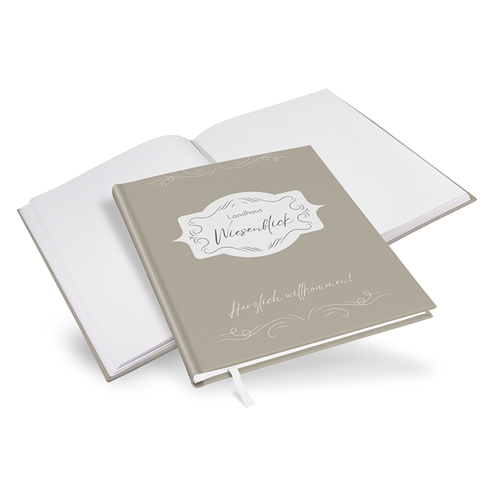 Gästebuch Ferienwohnung - Vintage "Antique Peony"
