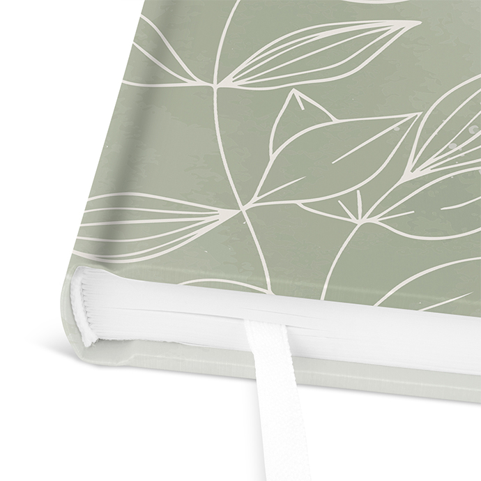 Gästebuch Taufe - Aquarell "faded green"