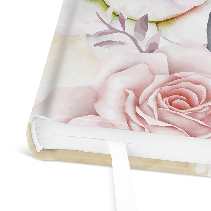 Gästebuch Taufe - Aquarell - "lily & rose"
