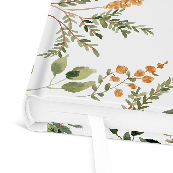 Gästebuch Taufe - Floral "Warm Botanicals"
