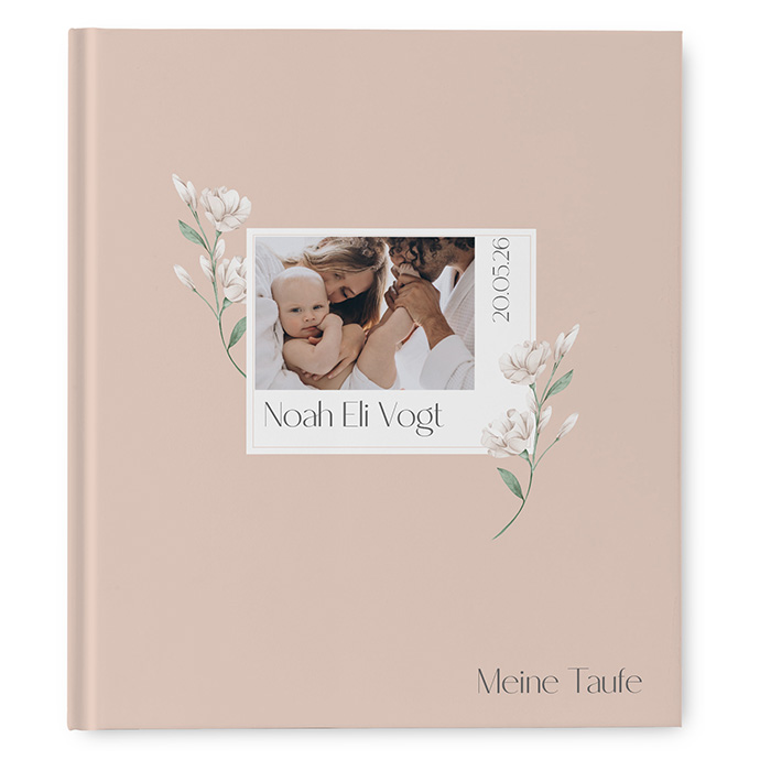 Gästebuch Taufe - Floral "Neutral Florals"
