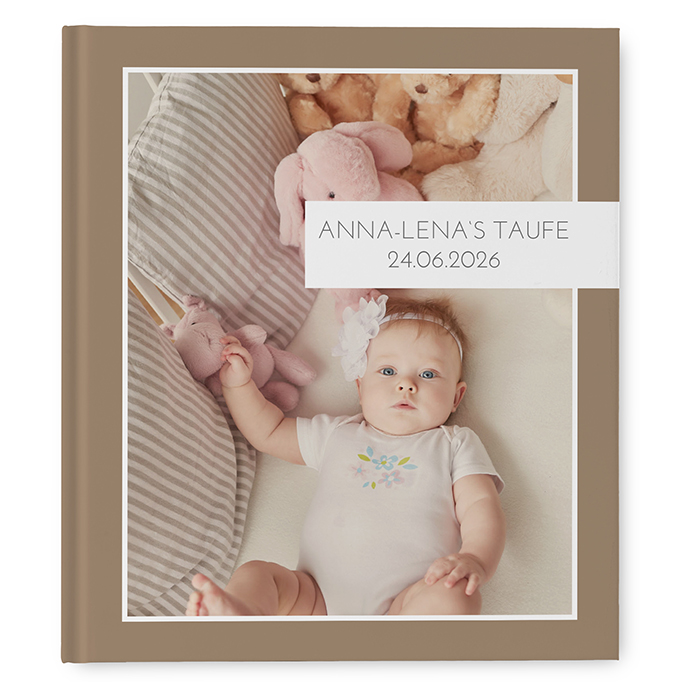 Gästebuch Taufe - Minimalistisch "Still Lines"