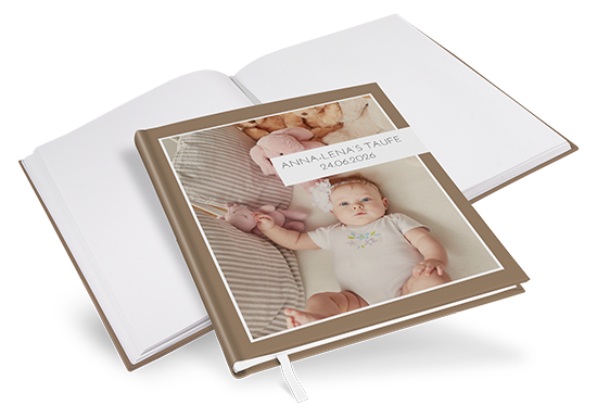 Gästebuch Taufe - Minimalistisch "Still Lines" - GBT-25001-M-06